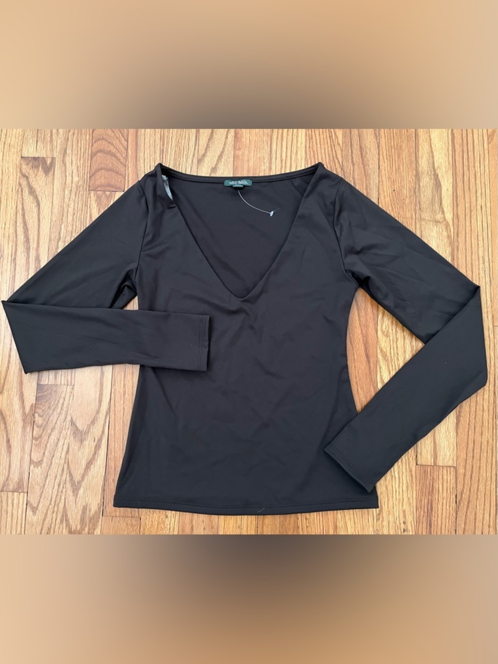 NWOT Espresso Brown V-Neck Long Sleeve